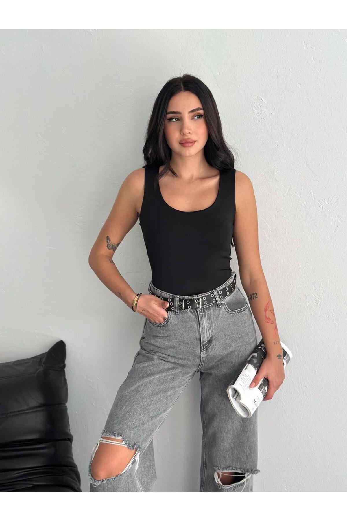 Kadın Basic Tulumlu Atlet · Siyah · 1 [ty:9efb160092e08e50]