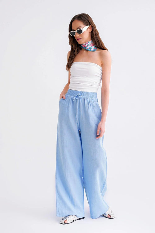 Women's Lined Wide Leg Trousers